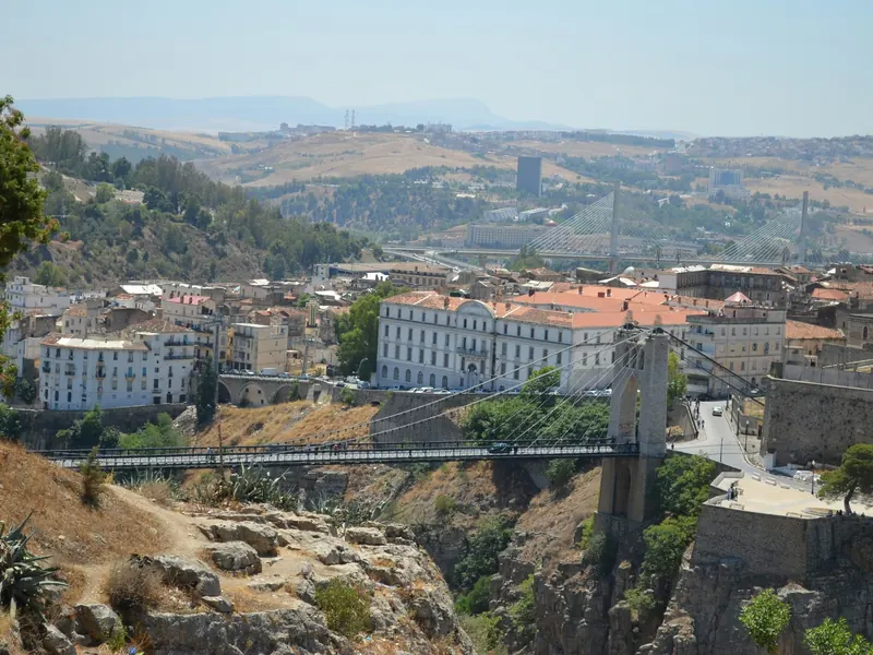 Constantine and its suspension bridge over the Rhumel gorge